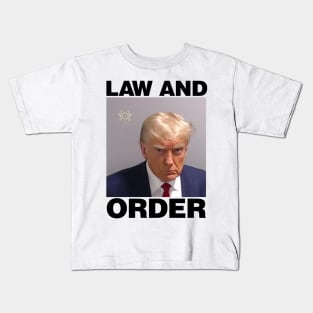 Donald Trump Actual Mugshot Kids T-Shirt